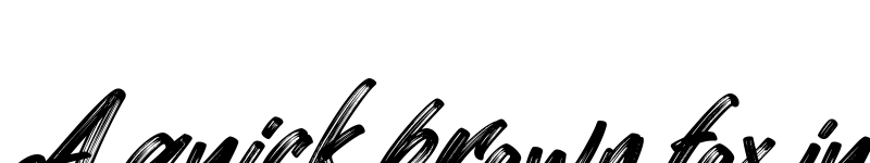 Preview of Better Brush Italic font