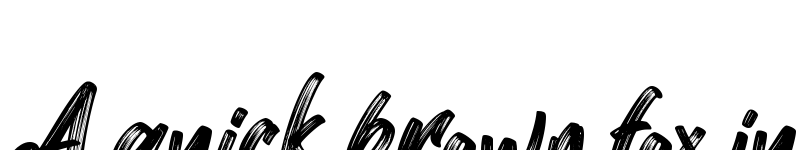 Preview of Better Brush Regular font