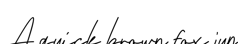 Preview of Better Signature Regular font