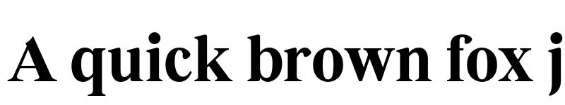 Preview of Bia Demo Serif Low font