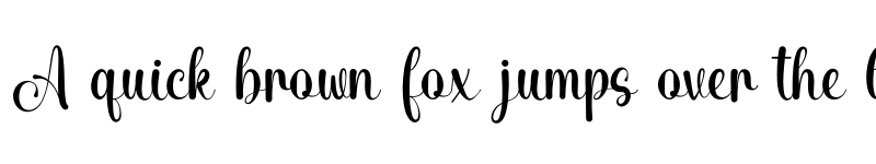 Preview of Bianca Romantic Regular font