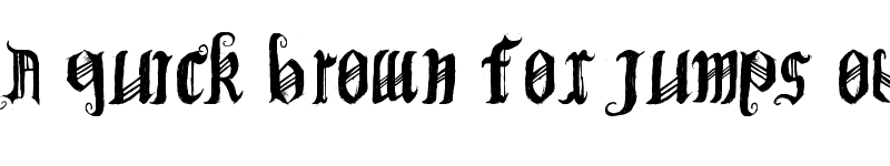 Preview of (BichOGothic) Regular font
