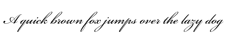 Preview of Bickham Script Pro Regular font