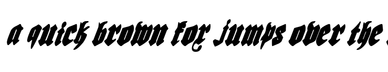 Preview of Bierg?rten Condensed Italic Condensed Italic font