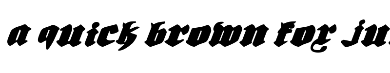Preview of Bierg?rten Expanded Italic Expanded Italic font