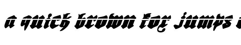 Preview of Bierg?rten Laser Italic Laser Italic font