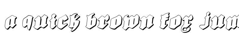 Preview of Bierg?rten Rotalic Shadow Rotalic Shadow font