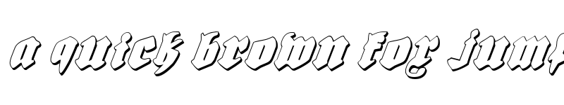 Preview of Bierg?rten Shadow Italic Shadow Italic font