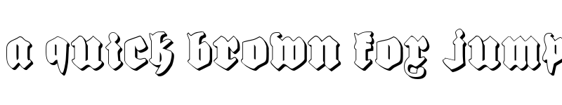 Preview of Bierg?rten Shadow Shadow font