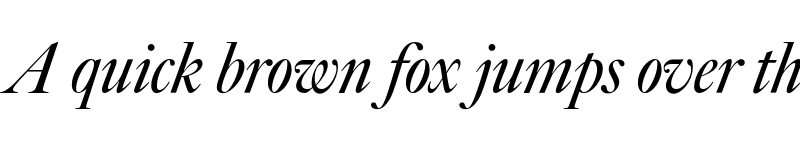 Preview of Big Caslon CC Italic font
