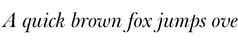 Preview of Big Moore Italic font