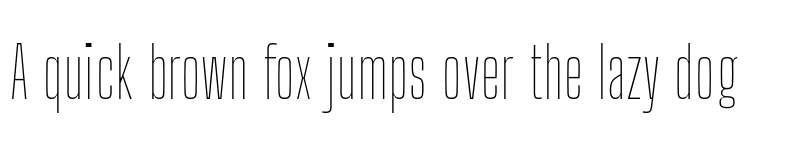 Preview of Big Shoulders Display Thin font
