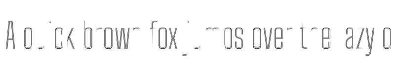 Preview of Big Shoulders Inline Text Thin font