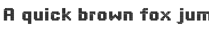 Preview of BigDots Regular font