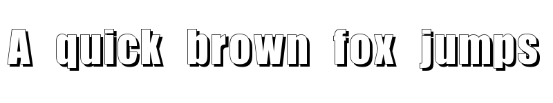 Preview of Billboard Shadow Shadow font