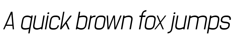 Preview of Billian Light Oblique font