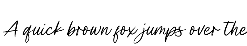 Preview of Billie James Regular font