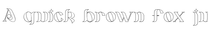 Preview of Billqo Outline font