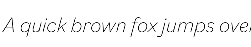 Preview of Bilo ExtraLight Italic font