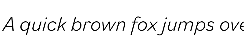 Preview of Bilo Light Italic font