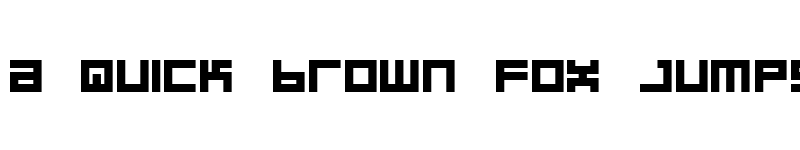 Preview of BIN Bold Regular font