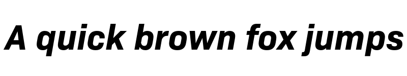 Preview of Bio Sans Bold Italic font