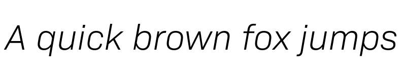 Preview of Bio Sans Light Italic font