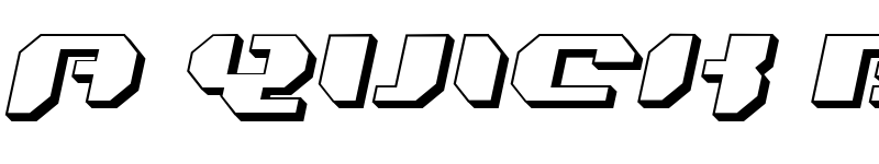 Preview of Bionic Kid Slanted 3d Regular font