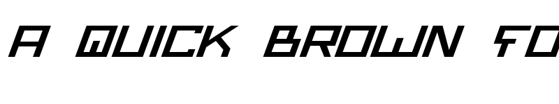 Preview of Bionic Type Expanded Italic Expanded Italic font