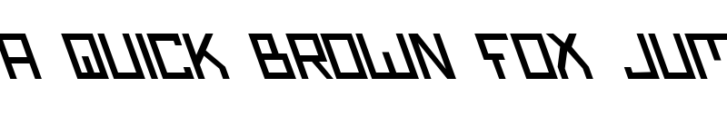 Preview of Bionic Type Slant Slant font