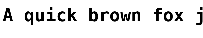 Preview of Bitstream Vera Sans Mono Bold font