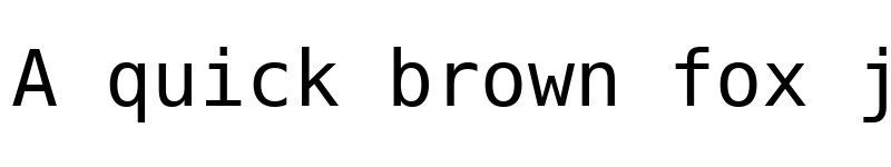 Preview of Bitstream Vera Sans Mono Roman font