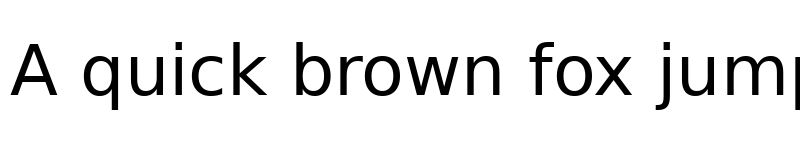 Preview of Bitstream Vera Sans Roman font