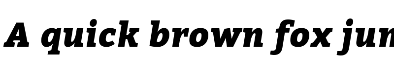 Preview of Bitter Black Italic font