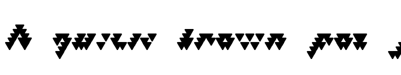 Preview of Bizar Loved Triangles Regular font