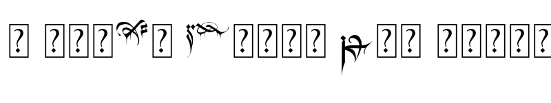 Preview of Black Blood Ornament Regular font