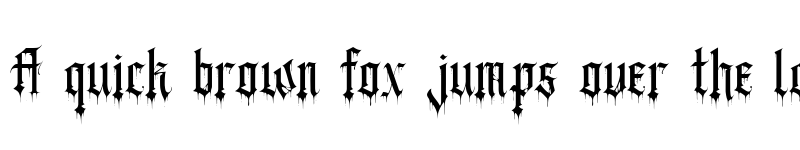 Preview of Black Blood Regular font