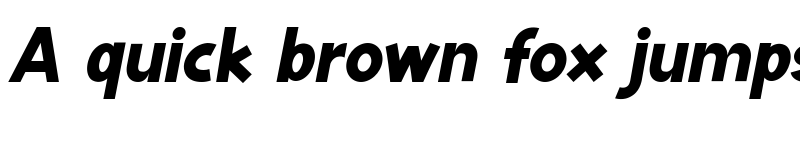 Preview of Black Bolder Demo Italic font