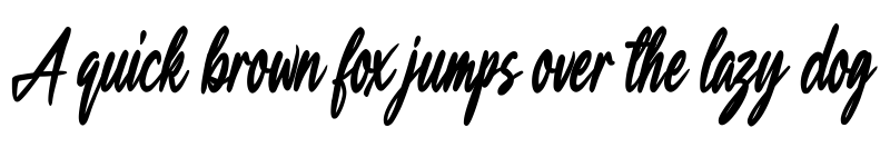 Preview of Black Chocolate Regular font