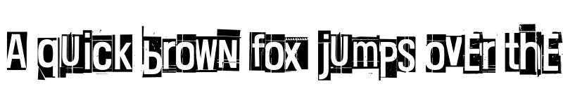 Preview of Black clouds, white sky Regular font