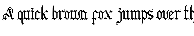 Preview of Black Clover Font Regular font