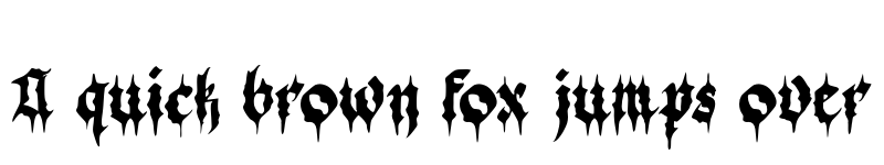 Preview of Black Demon Regular font