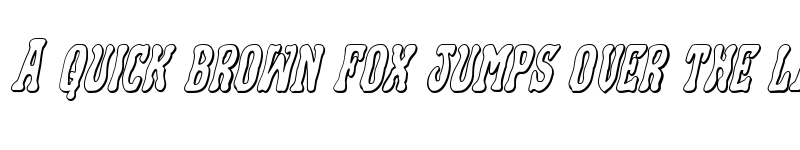 Preview of Black Gunk 3D Italic Italic font