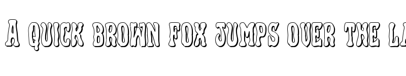 Preview of Black Gunk 3D Regular font