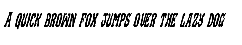 Preview of Black Gunk Condensed Italic Condensed Italic font