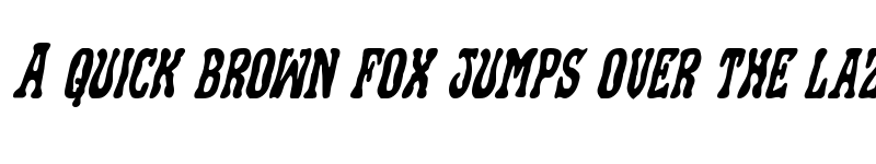 Preview of Black Gunk Italic Italic font