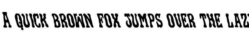 Preview of Black Gunk Leftalic Italic font