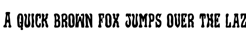 Preview of Black Gunk Regular font