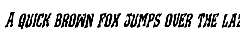 Preview of Black Gunk Rotalic Italic font
