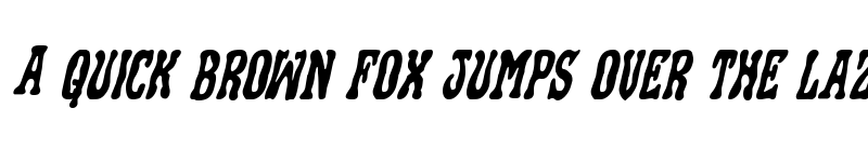 Preview of Black Gunk Staggered Italic Italic font